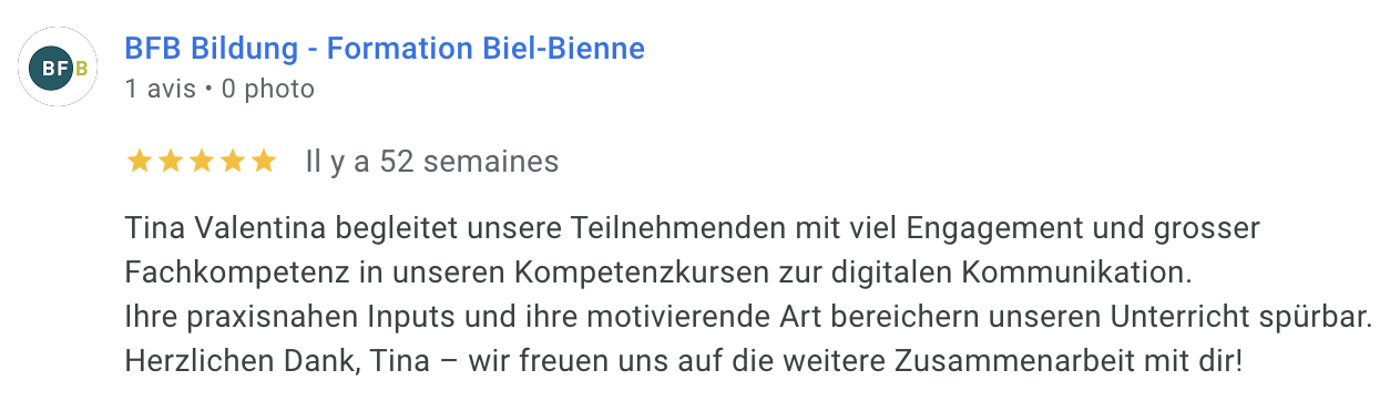 BFB Bildung Biel-Bienne — Google